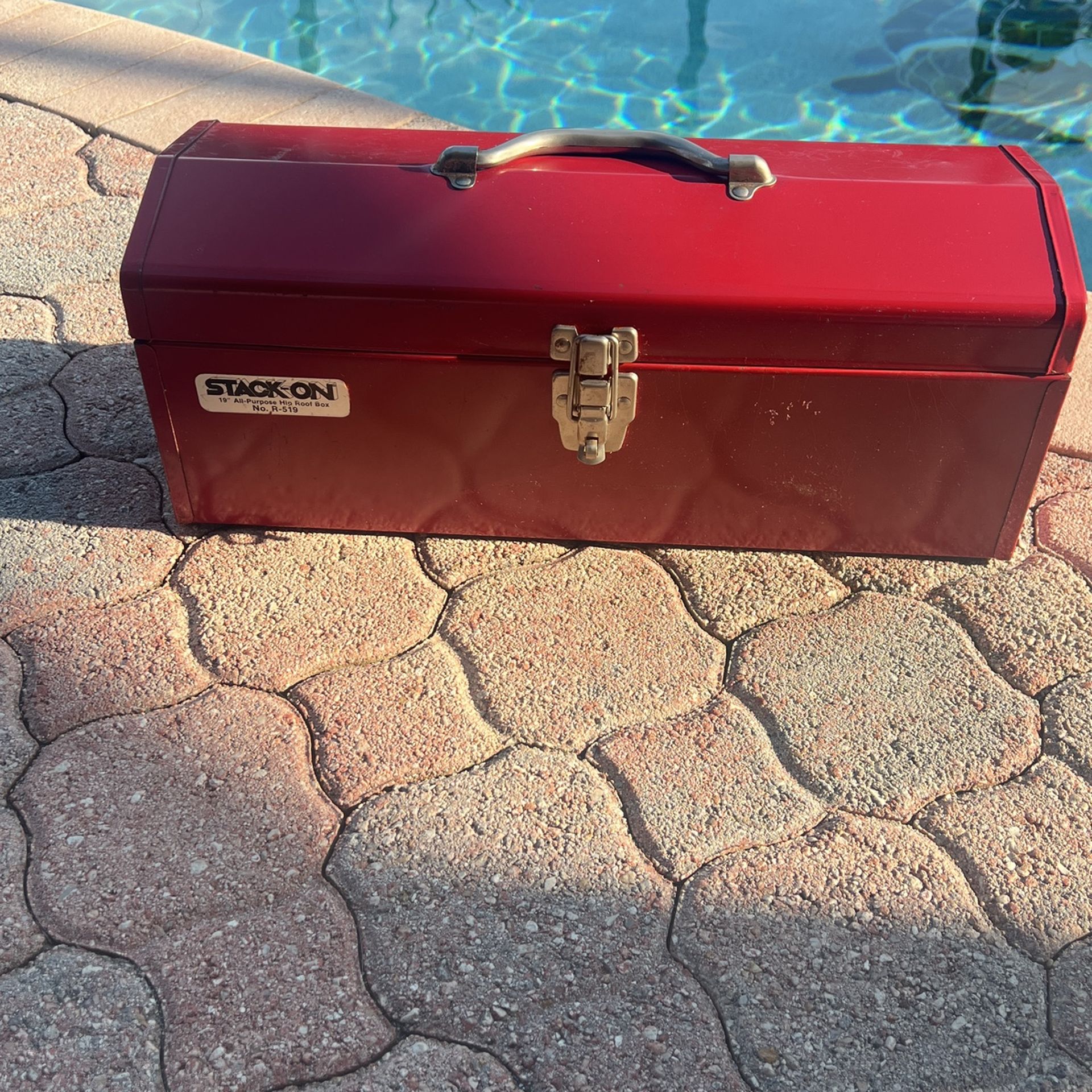 19” Toolbox Metal  All Purpose Red With Tray 