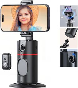 Auto Face Tracking Tripod 360° Rotation Cell Phone Photo & Video Kits Stand
