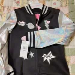 BETSEY JOHNSON Girl's Rock N Roll Bomber Jacket