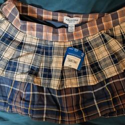 Plaid Pleated Mini Skirt Sz 4 Juniors