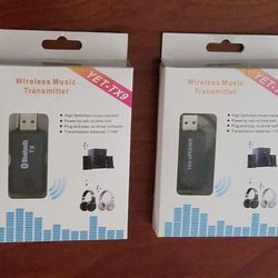 Bluetooth, Wireless Transmitters (2) YET Model TX9 & TX - (Transmisores) 