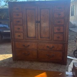 Tv Stand/Drawers And  King Bed Frame