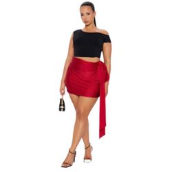 Fashion Nova Skort - Red Size 2X 