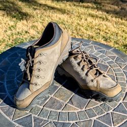 Merrell OrthoLite Air Cushion Women's Sz 6 Olive-Brown Hiking Boot Shoes EUC