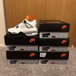 Jordan 4 “White Cement” Men&Gs. Sizes 7Y, 8M, 11M, 12M, 13M 