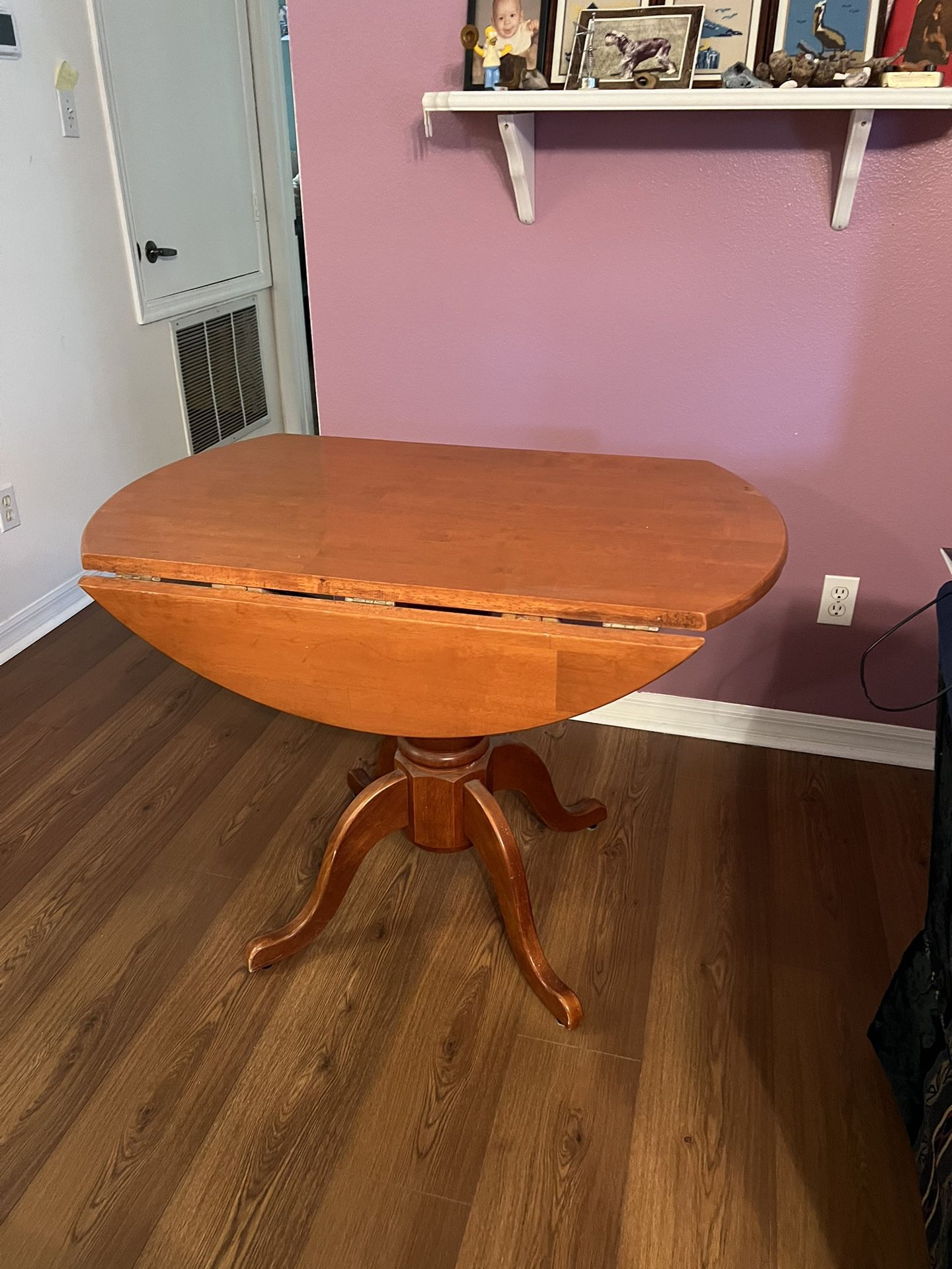 Refinished Drop Leaf Dining Table