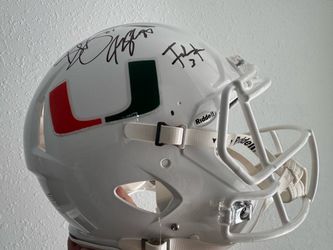 Miami Hurricane Signed Authentic Helmet