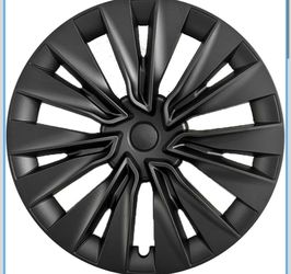 Tesla Model Y 19-Inch Wheel Hub Cover Wheel Covers, 4 Covers Per Pack, Made of Sturdy PC ABS Material for 2020-2024 Model Y Gemini Wheel Cover Replace