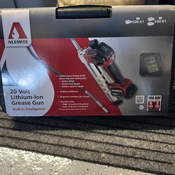 Alemite  596-B1 lithium ion grease gun 20 volt multifunction LCD screen