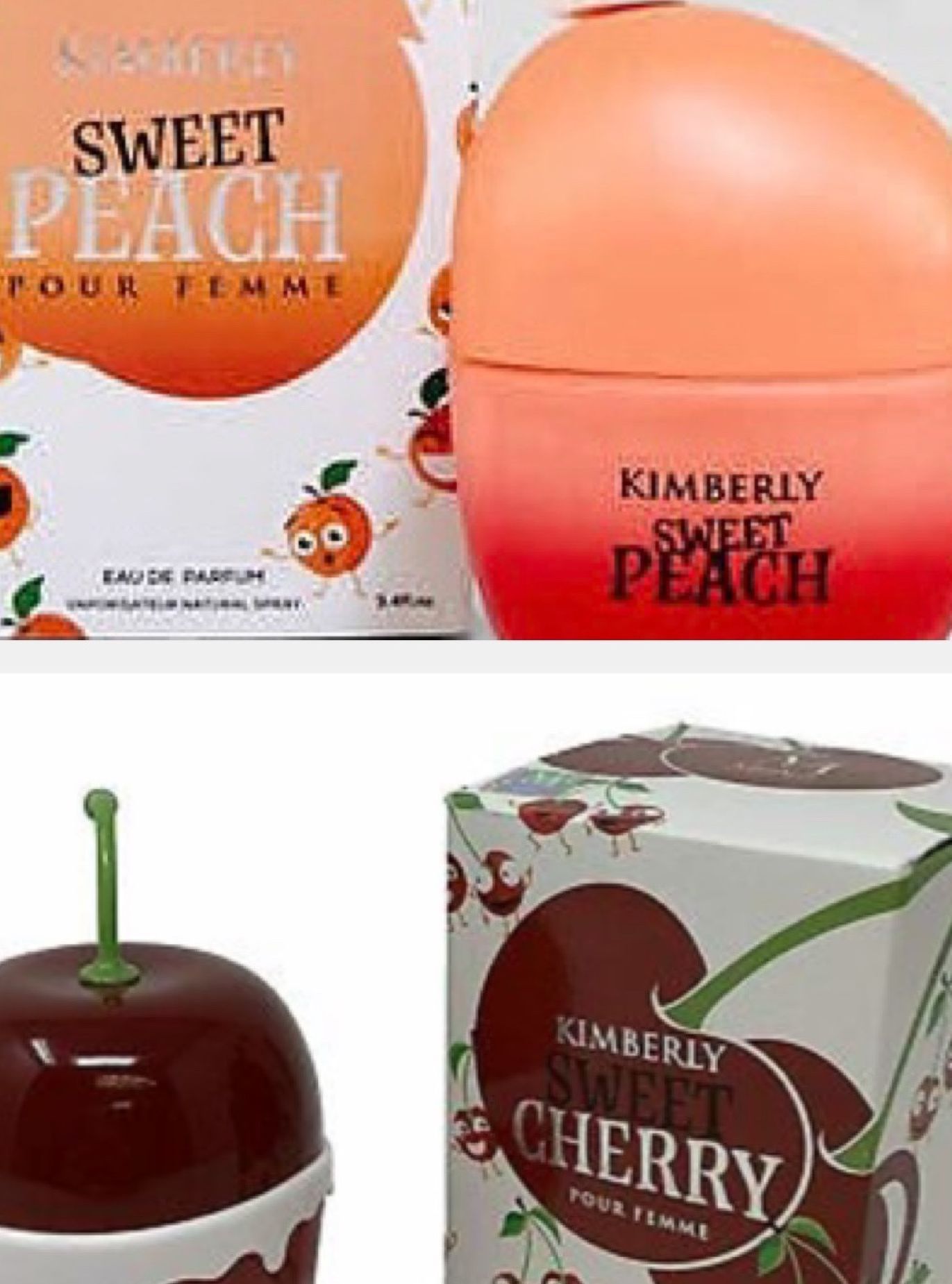 Kimoji Peach And Cherry Perfume /Kimberly