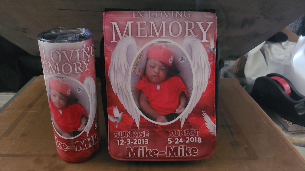 Memorial Messenger Bag And Tumbler Set