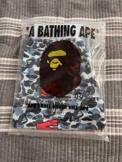Blue bape camo shorts