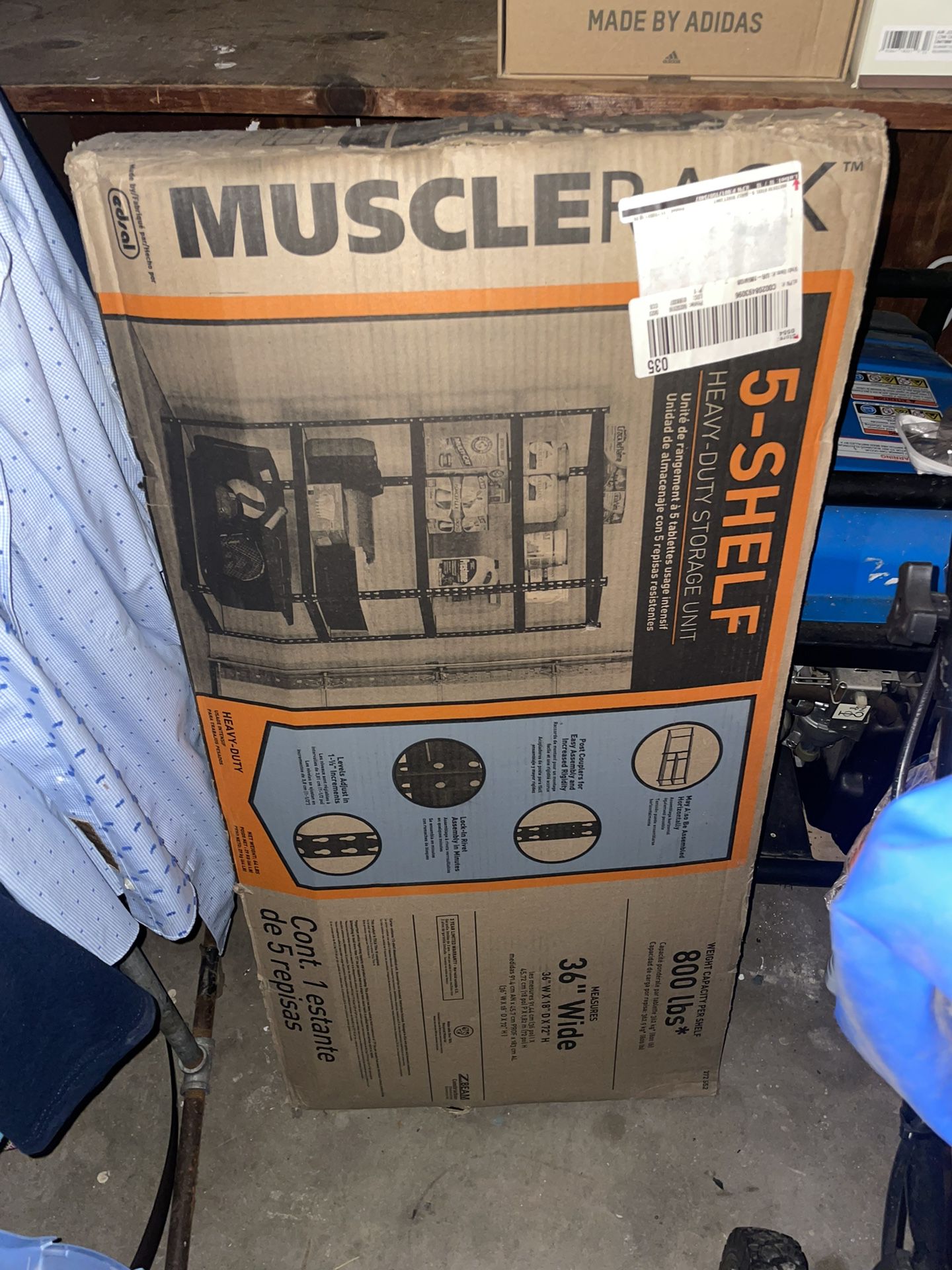 Muscle Rack 5 Shelf Heavy Duty Storage Unit 