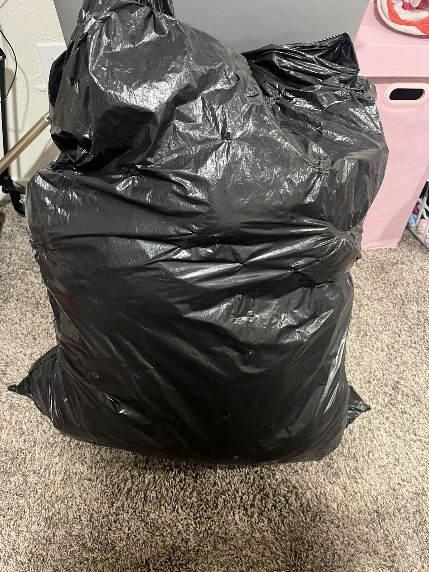 Big Trash Bag Full Of Women’s S/m Clothing