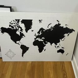 World Map Wall Art 