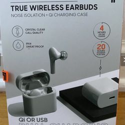 Sharper Image Wireless Noise Isolation Earbuds & Charging Case, Brand NEW! Porch Pickup or Can Ship!