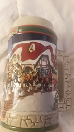 1997 Budweiser holiday Stein