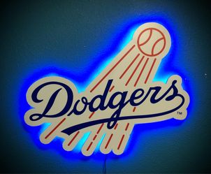 LA Dodgers Neon Logo Sign New
