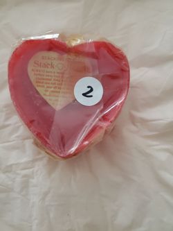 Red heart candles  $2 each