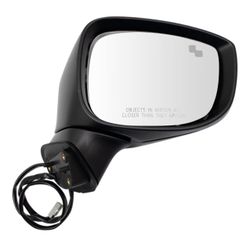 TRQ Passenger Side Mirror Paint to Match Manual Folding with Blind Spot Indicator Compatible with 2017-2021 Mazda CX-5 MA1321198   Brand new, Retail $