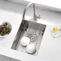 12x16 Inch Undermount Bar Sink Small Kitchen Sink Stainless Steel #3256E UP2