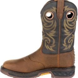 NEW SZ 11.5 Men Work Boots Waterproof GEORGIA BOOT Carbo-Tec LT Pull-on Soft Toe Boot