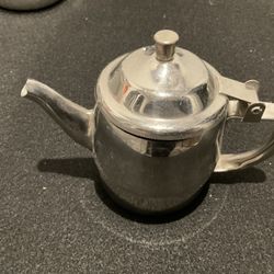Vintage Don Stainless Steel Teapot w/ Lid | Hinged Lid | Retro Mid-Century