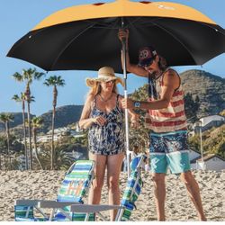  Portable Wind Beach Umbrellas for Sand with Anchor 