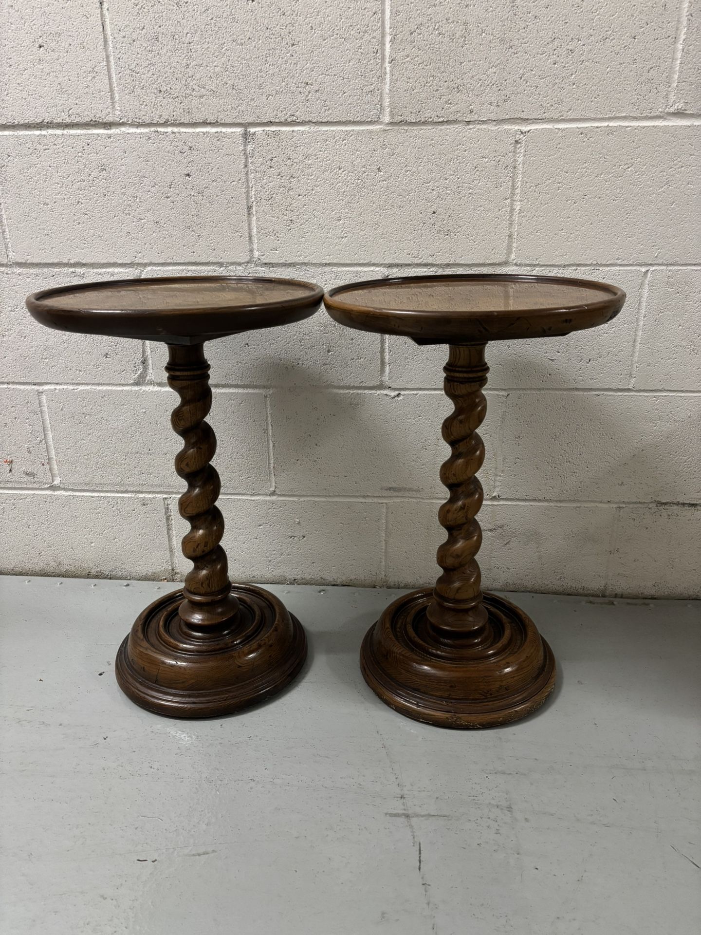 Vintage Barley Twist Side Tables from Henredon Four Centuries Collection