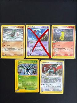Set of  4 e-reader Pokémon cards