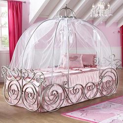 Cinderella Twin Size Canopy Bed