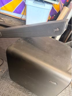 Polk audio soundbar and sub