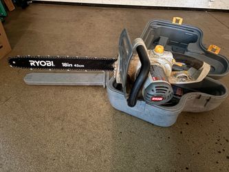 Electric Ryobi 18in chainsaw