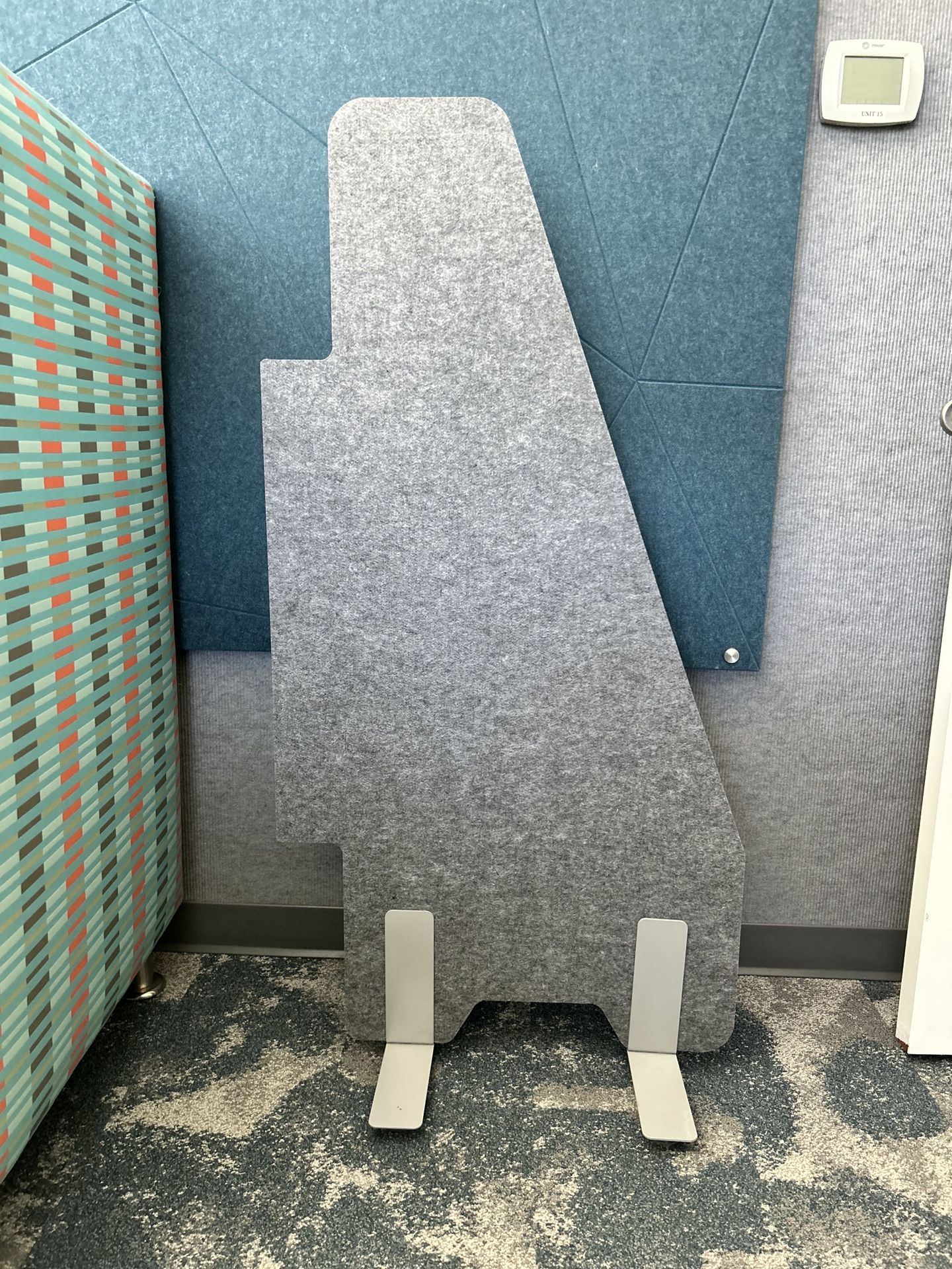 Set Of 20 Portable Room Dividers W/ Adjustable Height Metal Feet, Sound Proofing/deadening Material, Can Hang Paperwork, Easy Set Up And Storage,