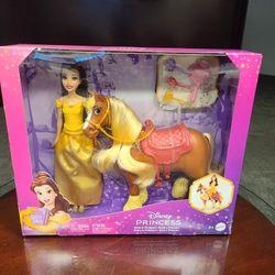 Disney Princess Belle And Philippe (The Horse)