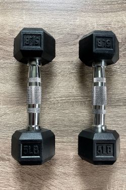 DISCOUNTED PRICE FOR TODAY - 5 POUND DUMBBELL PAIR - PICK UP NOW
