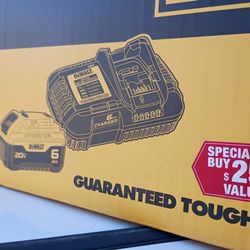 20 Volt 6 Amp DeWalt Charger And Battery
