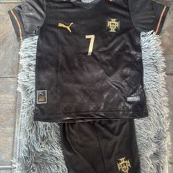 Soccer  kids sizes Ronaldo Portugal special edition black kids and adults player version Jerseys jersey Ronaldo futbol Portugal 🇵🇹 Messi Argentina s