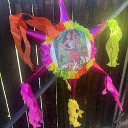 Moana Piñata Medium, And A Number Two Balloon Pink