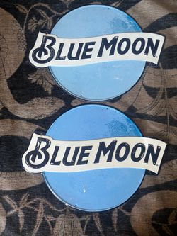 Blue moon bar metal signs