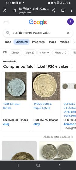 1936 Buffalo Niquel E Series