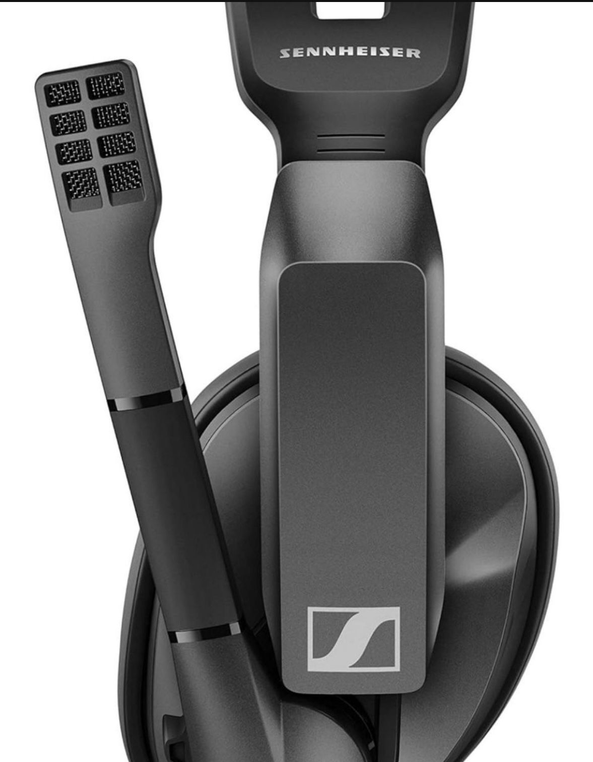 Open Box Sennheiser GSP 370 Over-Ear Gaming Headset, Wireless low-Latency Bluetooth, Noise-Cancelling Mic, Flip-to-Mute, Audio Presets - PC, Mac