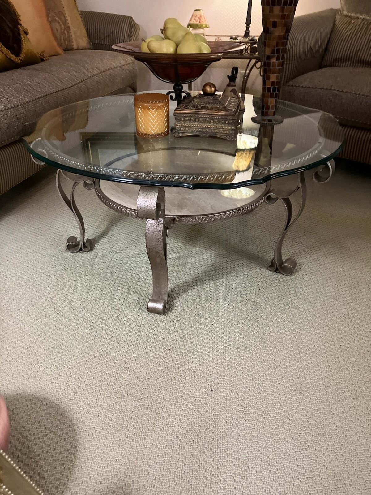 COFFEE TABLE with Lower Display Shelf 