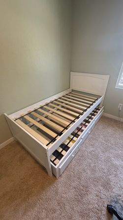 Twin Bed Frame with Trundle