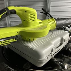 Ryobi Leaf Blower With Battery And Charger