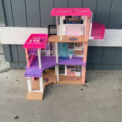 Barbie House With Free Toys