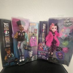 Draculaura And ClawdWolf Monster High Dolls 