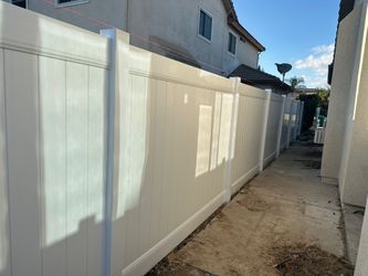 Vinyl fence
