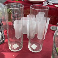 Lovely Glass Candle/Flower Containers