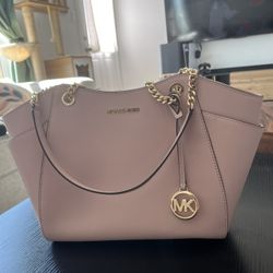 Michael Kors Jet Set Large Pink Shoulder purse